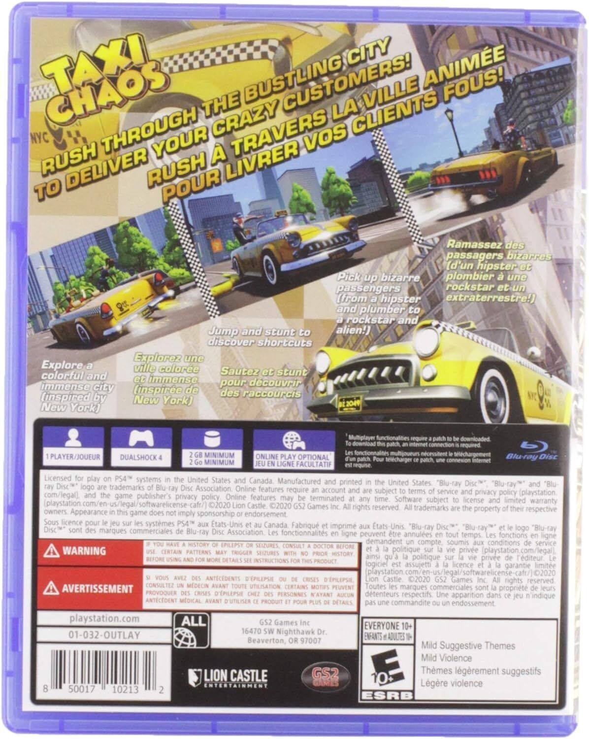 PS4 - Taxi Chaos PlayStation 4 Brand New Sealed