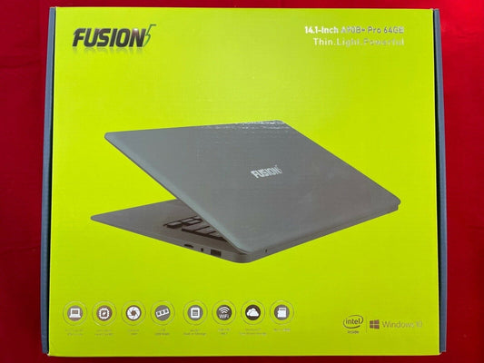 Fusion5 14.1inch A90B+ Pro 4Gb Ram 64GB Windows 10 Laptop Full HD IPS - Black