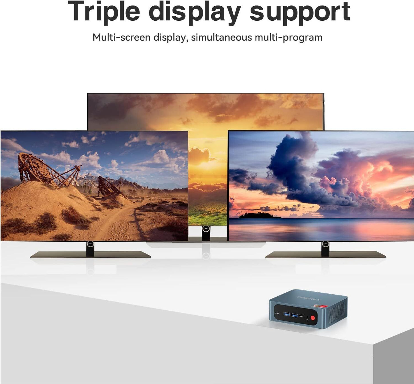 TRIGKEY 6 Core 12 Thread Mini Computer W11 Desktop PC Ryzen 5 5500U（Up to 4.0GHz