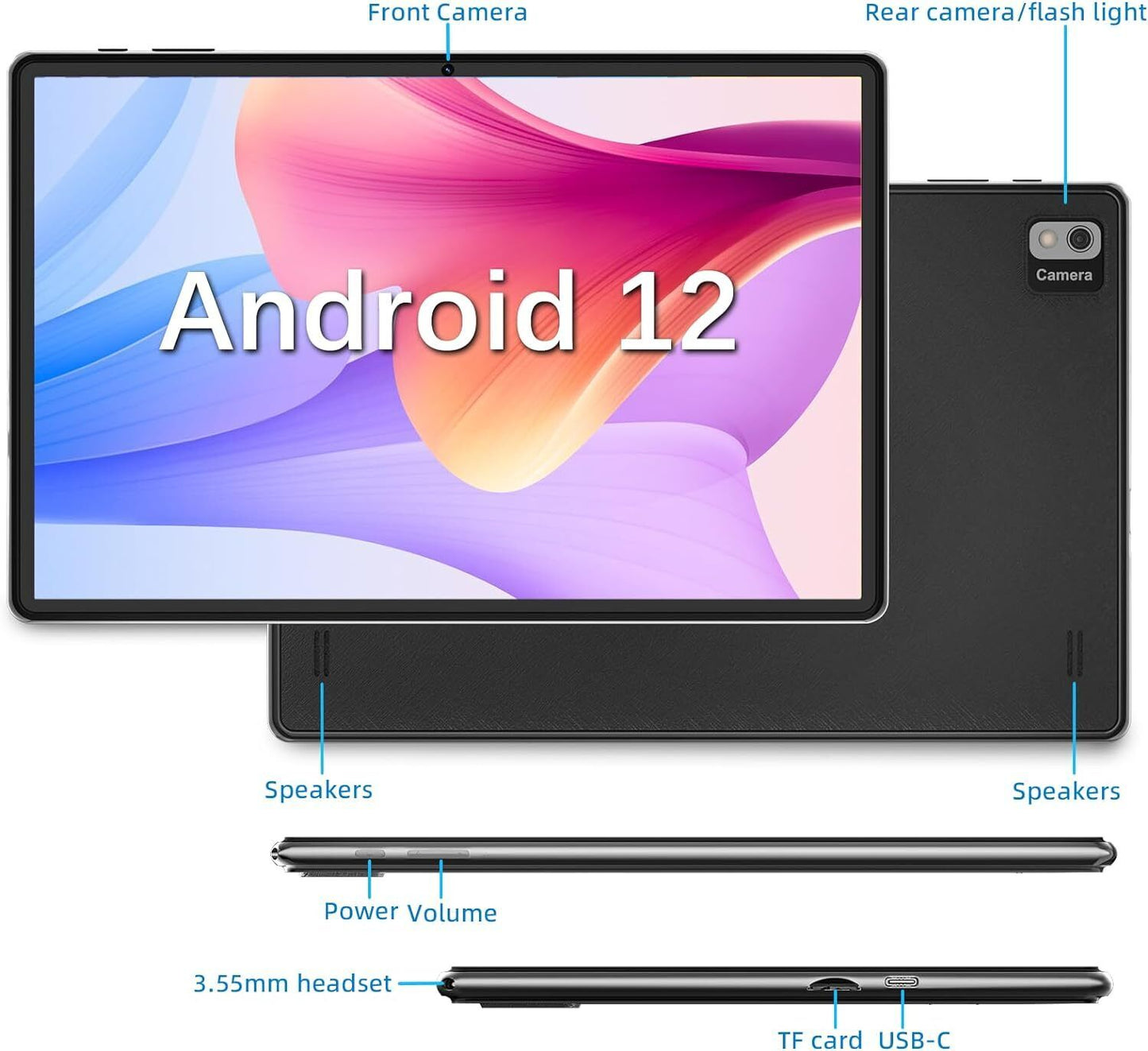 SGIN T10Pro 10.1" Android Tablet 8GB RAM 128GB ROM Wifi - Black