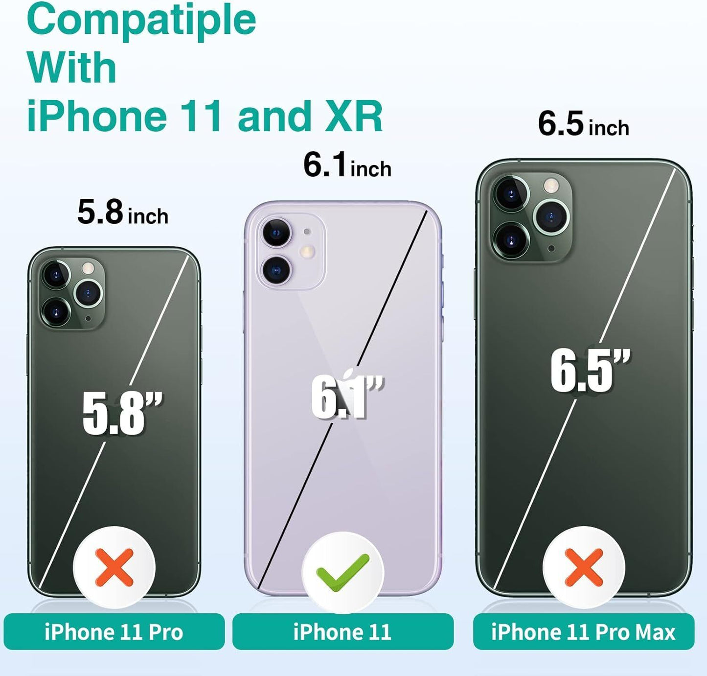 Battery Case for iPhone 11/XR, ATGIH Real 6000mAh Slim Portable Protective Charg