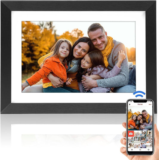 Frameo 10.1 Inch Digital Picture Frame,1280x800 IPS HD Touch Screen WiFi Photo F