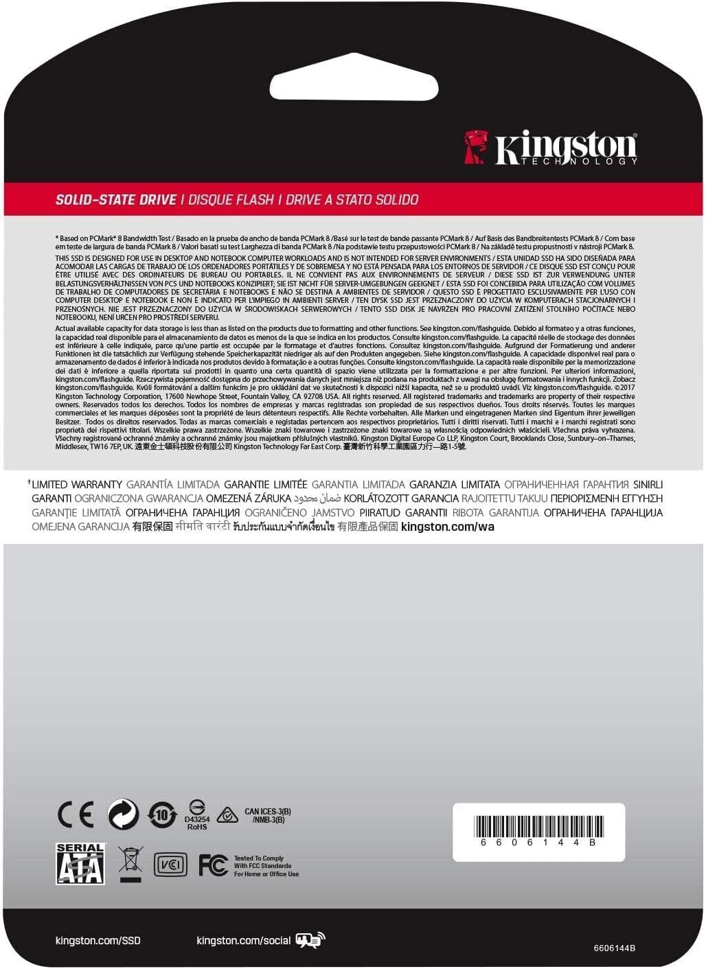 Kingston A400 960 GB Internal, 2.5 inch (SA400S37/960G) Solid State Drive