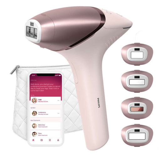 Philips Lumea IPL 9000 Series IPL hair removal device for face and body