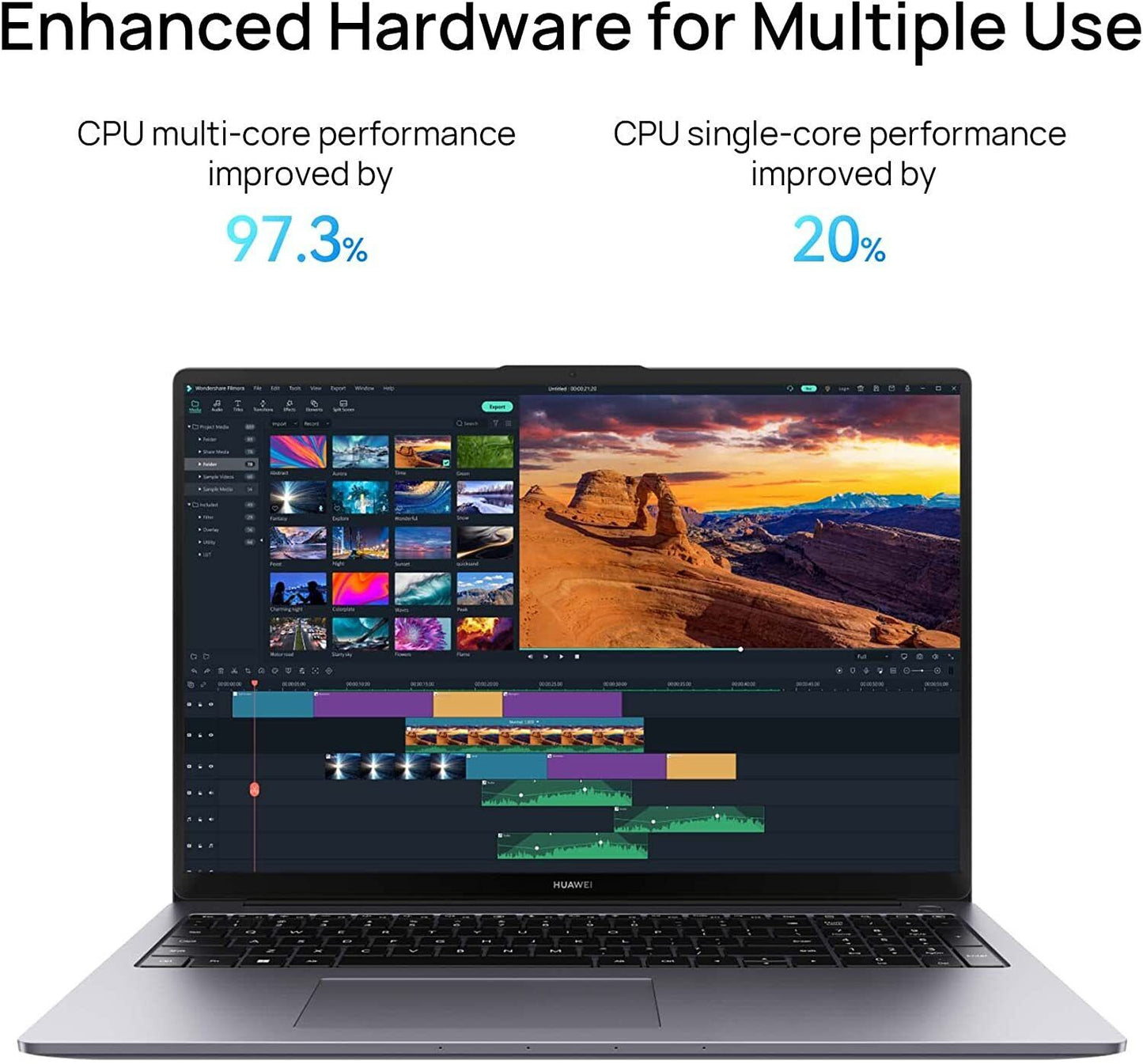 HUAWEI MateBook D 16" (512GB SSD, Intel Core i5 12th Gen., 4.40 GHz, 8GB) Laptop