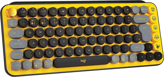 Logitech POP Keys Wireless Mechanical Emoji Keyboard - Blast, English - UK