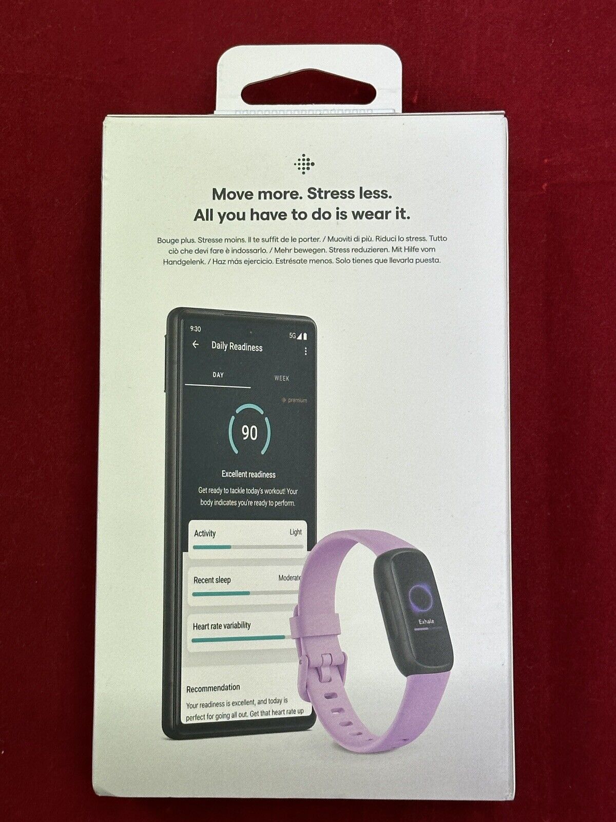 Fitbit INSPIRE 3 LILAC BLISS VIOLET Activity Tracker Schwarz FB424BKLV