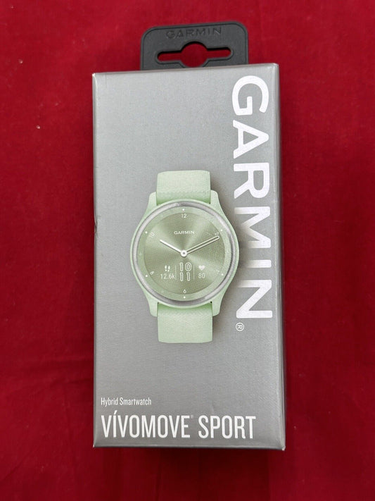 Garmin VivoMove Sport Watch - Cool Mint - Hidden Touchscreen Display