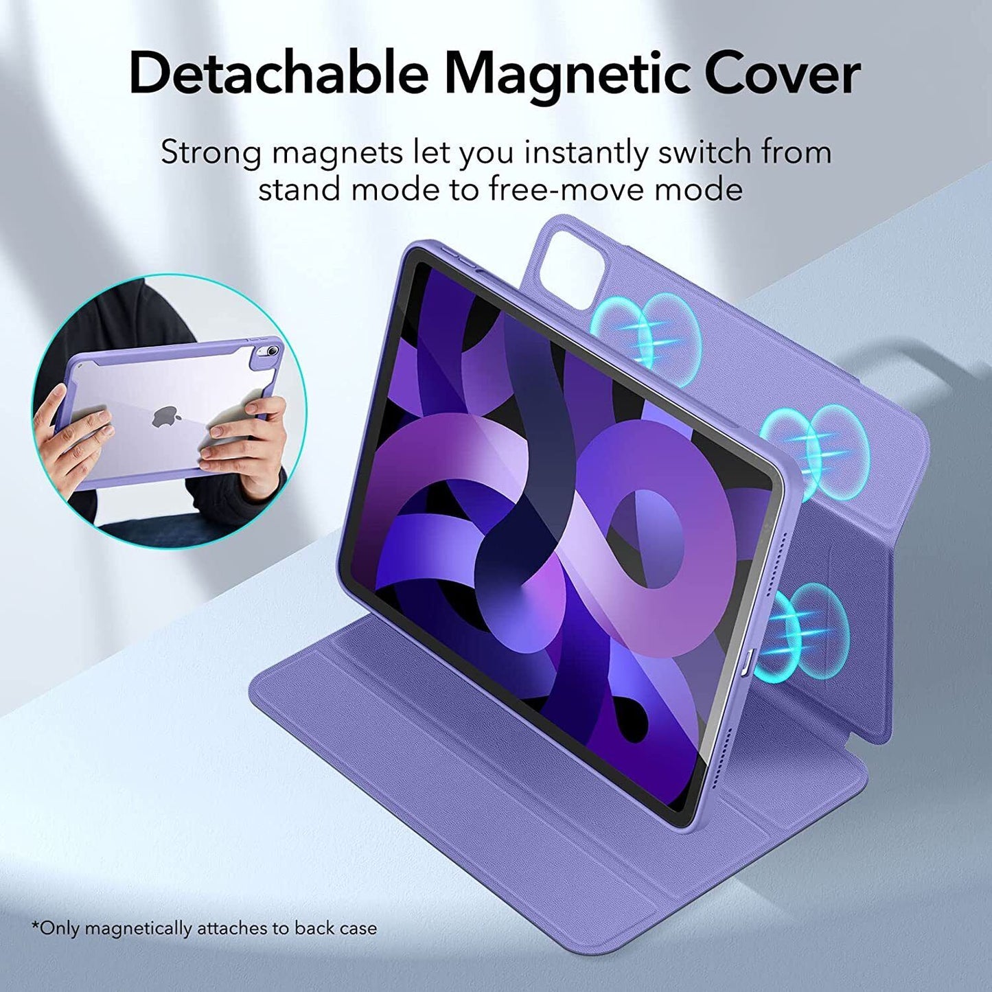 ESR Hybrid Case Compatible with iPad Air 5th /4th Generation Purple