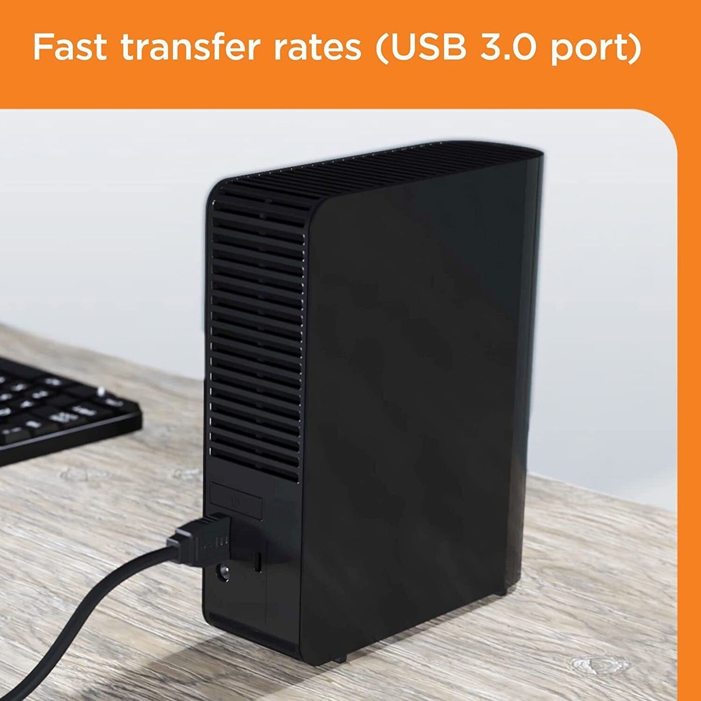 WD 18TB Elements Desktop External Hard Drive - USB 3.0, Black