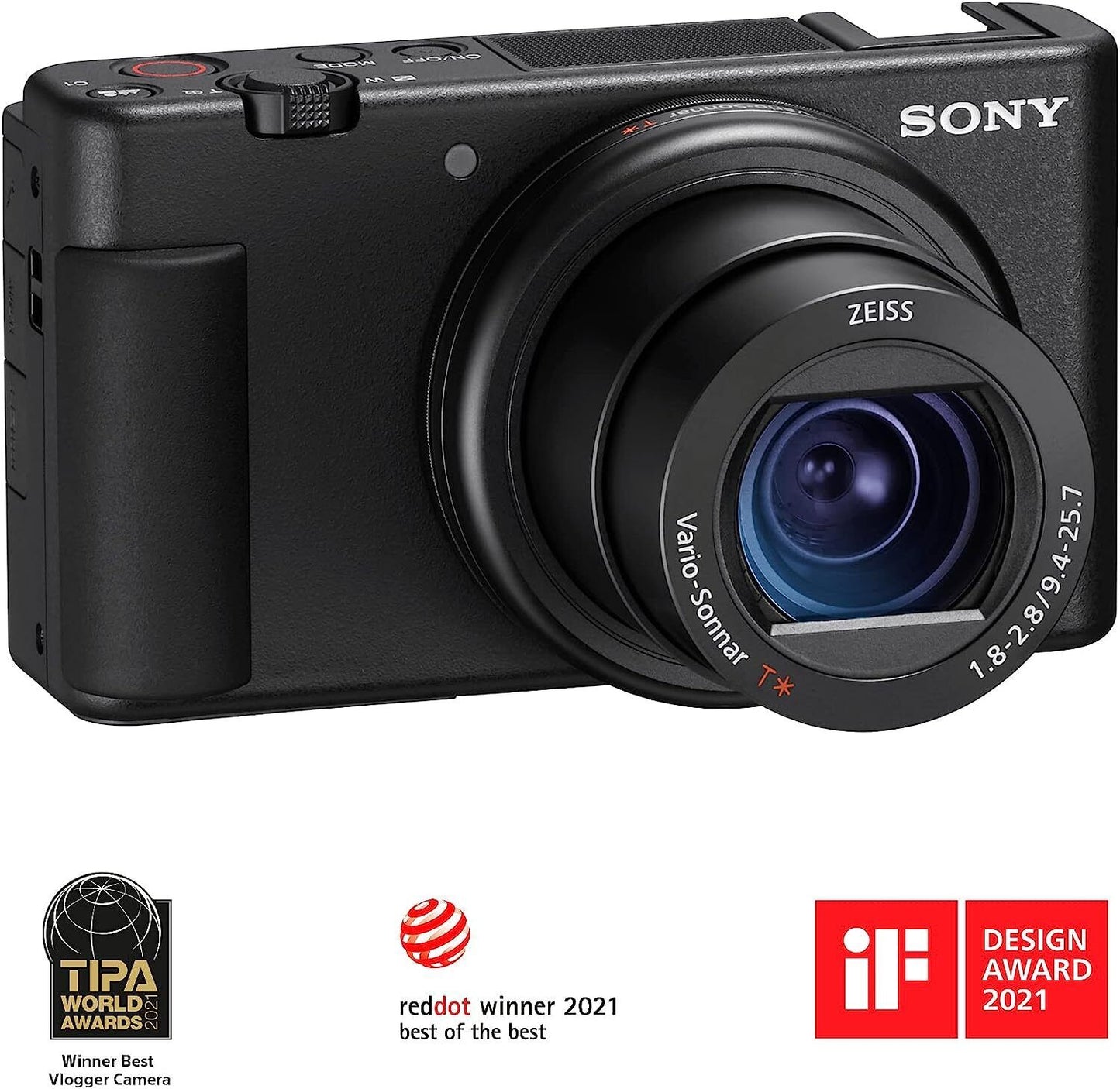 Sony Cyber-shot ZV-1 20.1MP Compact Digital Vlog Camera - Black