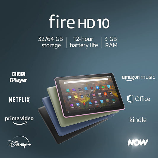 Fire HD 10 tablet | 10.1", 1080p Full HD, 32 GB, Black