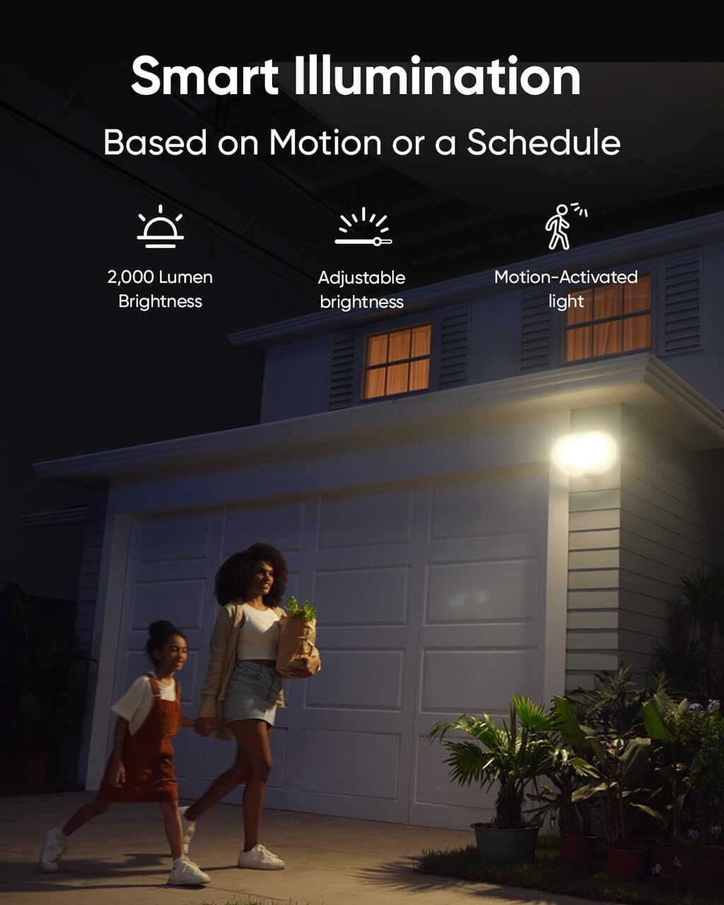 eufy Security Floodlight Camera E340 Dual Cameras Wired Outdoor Security Camera,