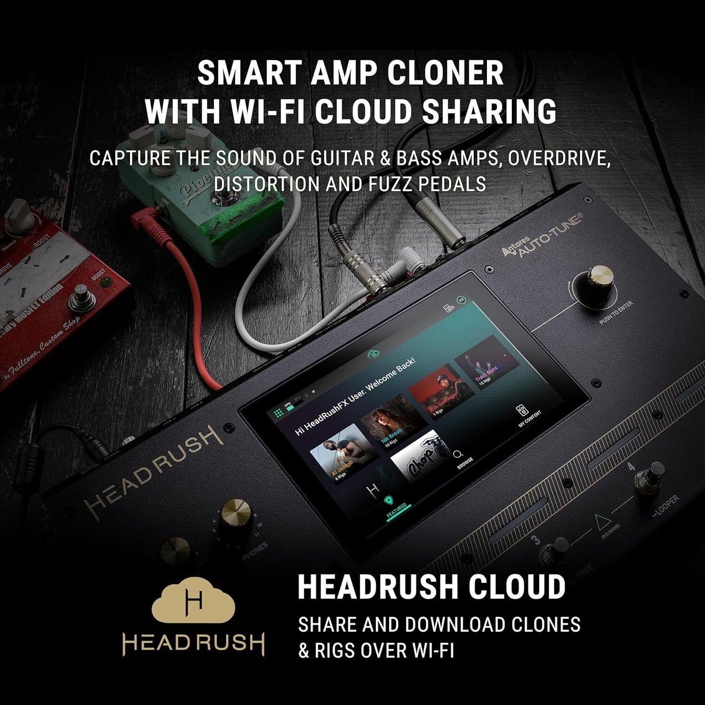 HeadRush Core - Guitar and Vocal Multi Core Effects Amp Wi-Fi, Touchscreen, Blu