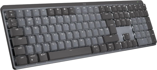 Logitech MX Mechanical Wireless Keyboard - Graphite, English (Tactile Quiet...