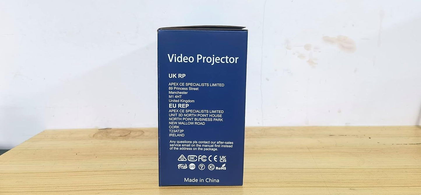 Xuanpad Mini Projector 2400 Lumens Portable Video Projector 55000 Hours