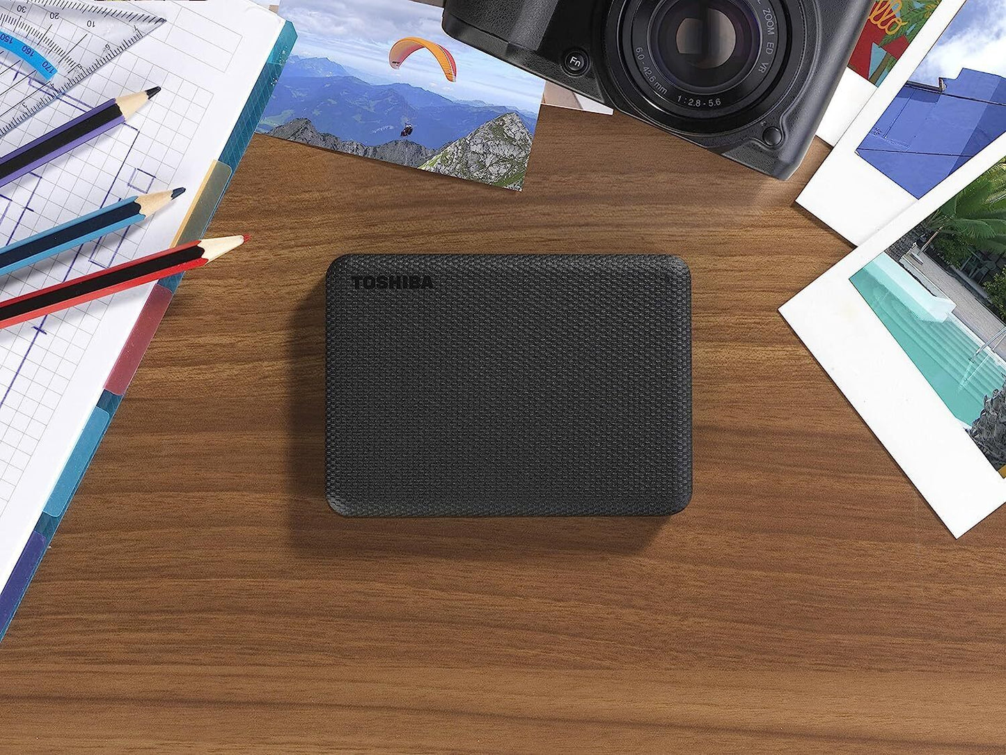 Toshiba Canvio Advance 2TB Portable External Hard Drive USB 3.0, Black - HDTCA20