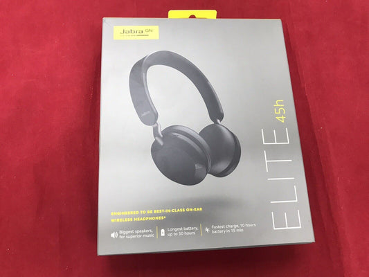 Jabra Elite 45h Wireless On-Ear Headset - Titanium Black