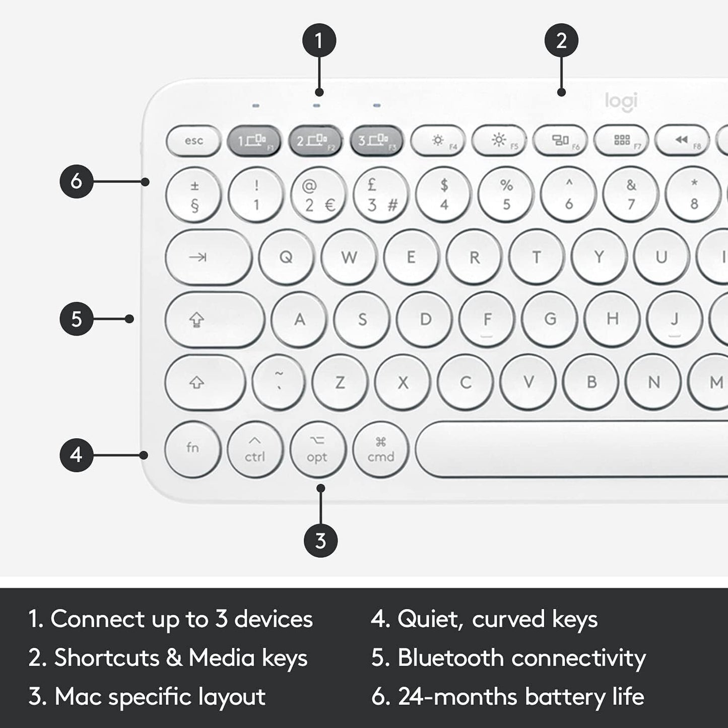 Logitech K380 for Mac Multi-Device Bluetooth Keyboard