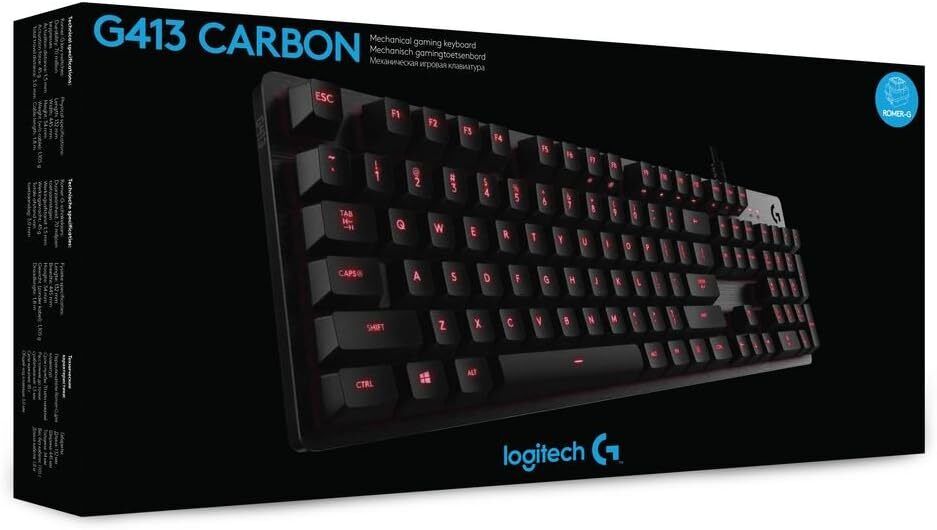 Logitech G413 MECHANICAL GAMING KEYBOARD US INTL - INTNL :: 920-008310  (Gaming