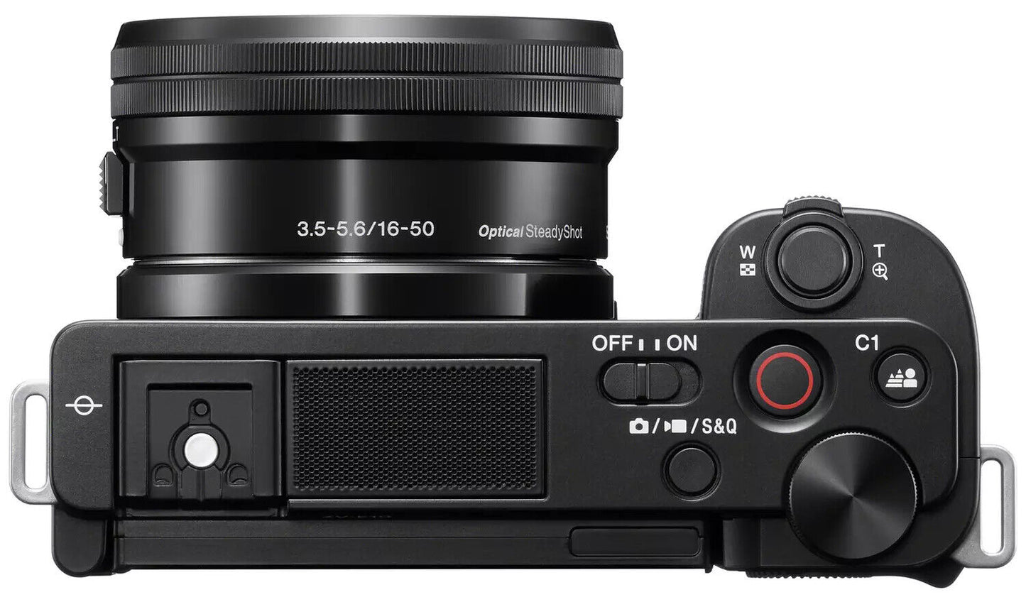 Sony Alpha ZV-E10 24.2MP Mirrorless Camera - Black (E PZ 16-50mm f/3.5-5.6 OSS)