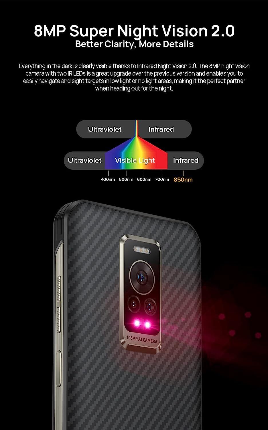 Ulefone power armor 17 pro 8gb/256gb black - smartphone