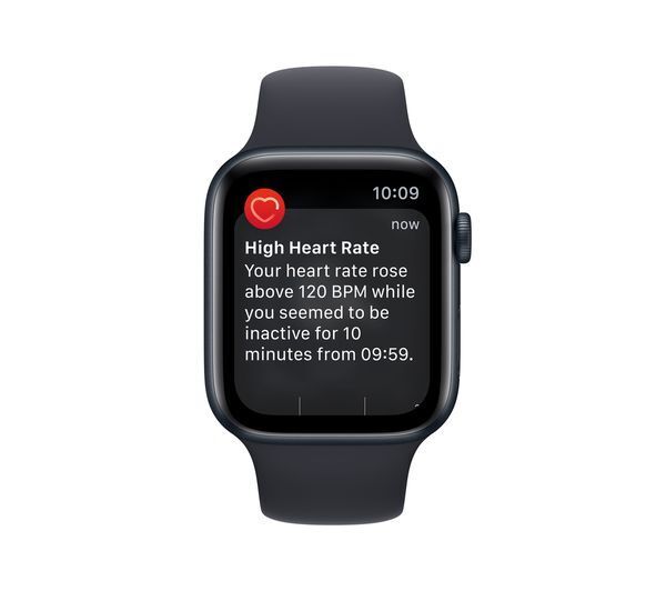 APPLE Watch SE (2022) - Midnight with Midnight Sports Band, 44 mm