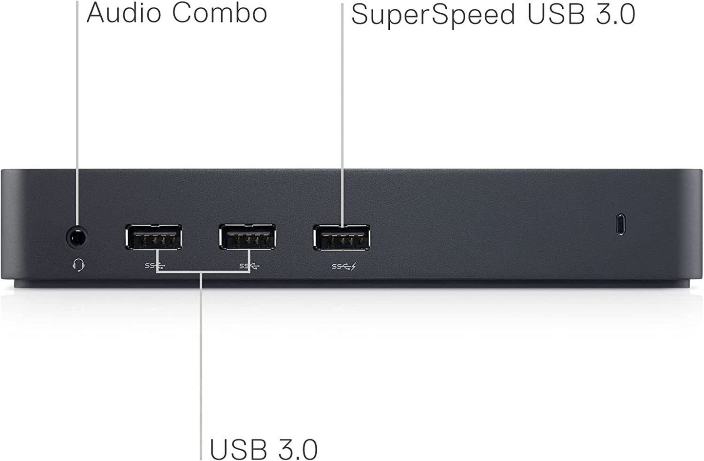 Dell D3100 Docking Station, USB 3.0 Ultra HD Triple Video (DisplayPort, 2x HDMI