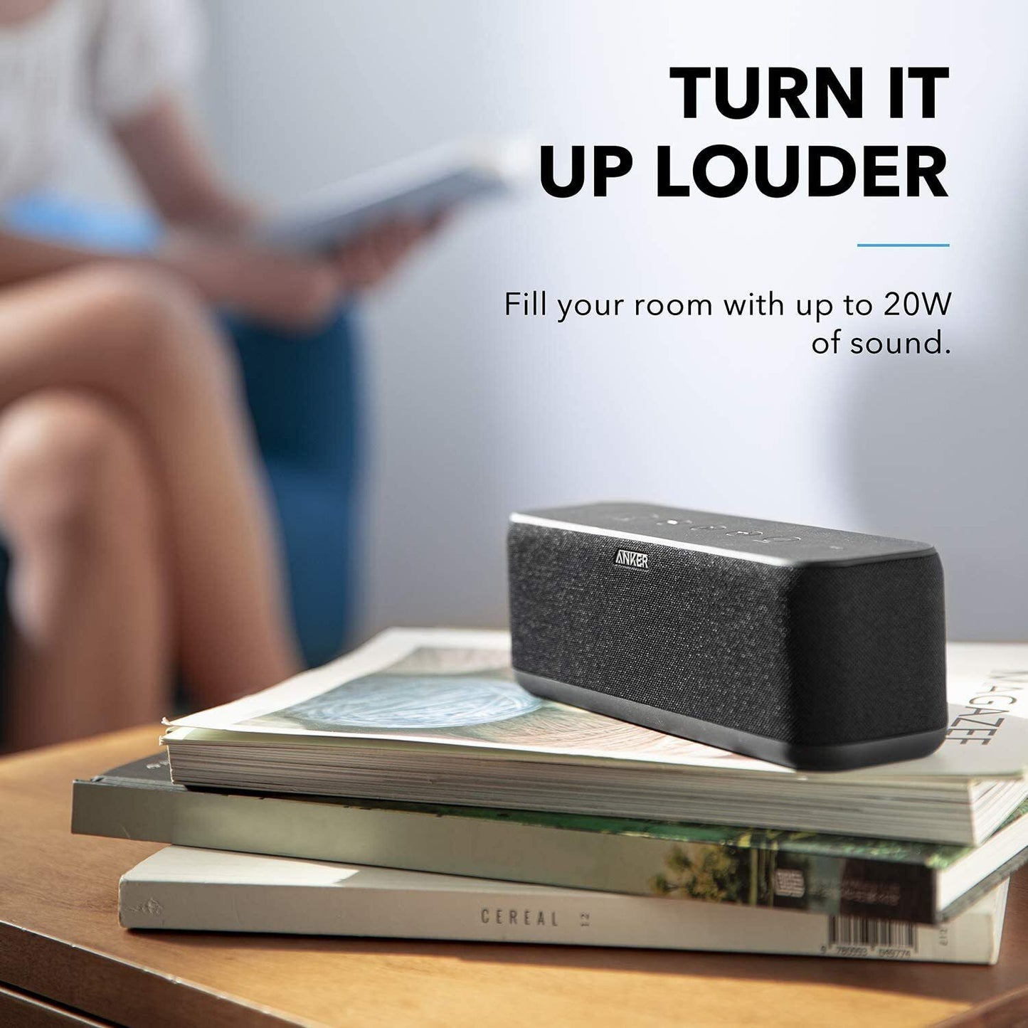 Upgraded, Anker Soundcore Boost Bluetooth Speaker with Well-Balanced Sound