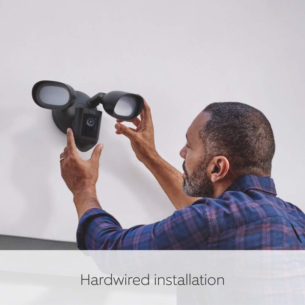 Ring Floodlight Cam Wired Pro by Amazon | Outdoor Security Camera with HDR