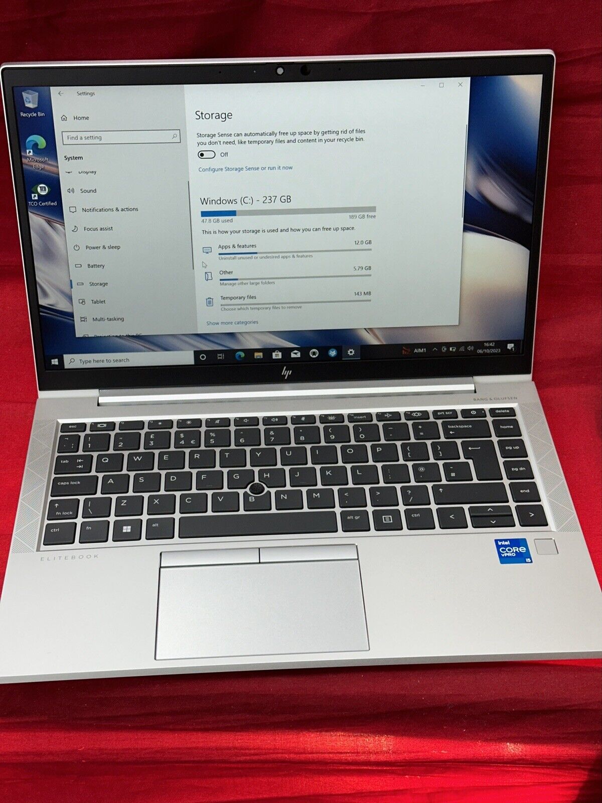 HP EliteBook 840 G8 Notebook PC, i5-1147G7, 16GB RAM, 256GB SSD - Silver