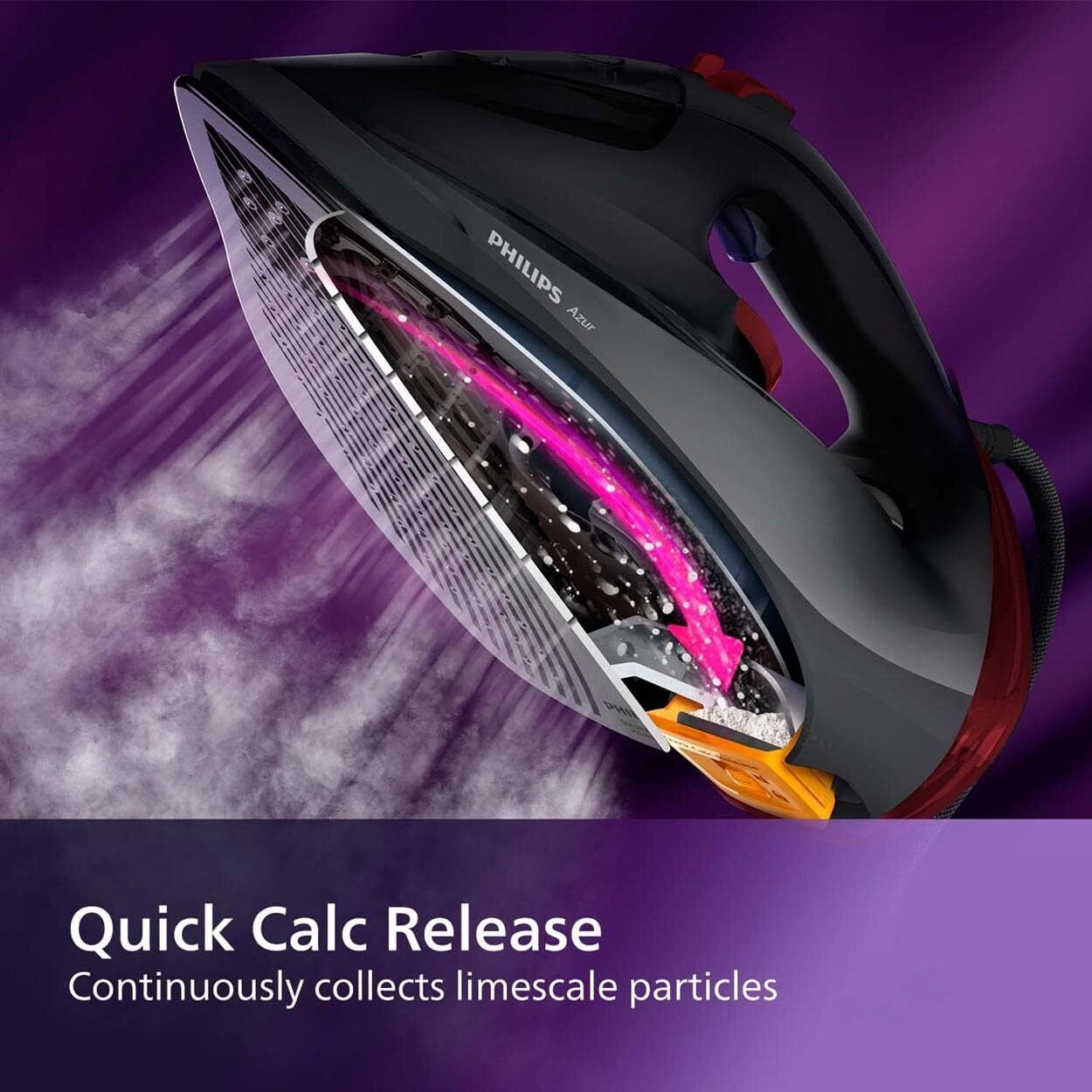 Philips Azur GC4567/86 Steam Iron with 250g Steam Boost 2600 W and Steamglide...