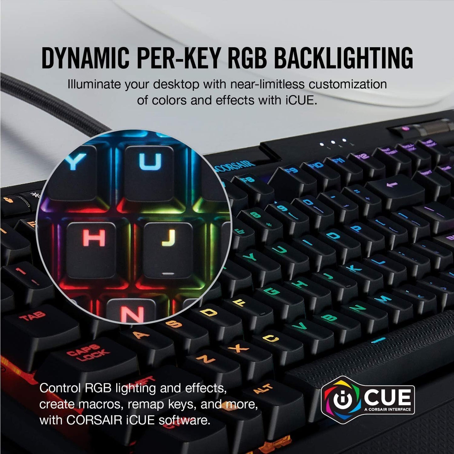 Corsair CH-9109012-UK K70 RGB MK.2 Mechanical Gaming Keyboard - Black