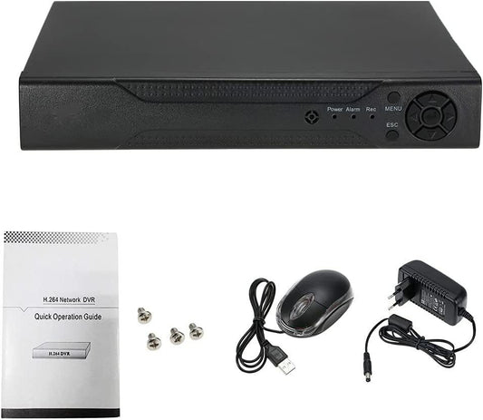 Splenssy 4CH 1080P Hybrid NVR AHD TVI CVI 5-in-1 Digital Video Recorder P2P Clou