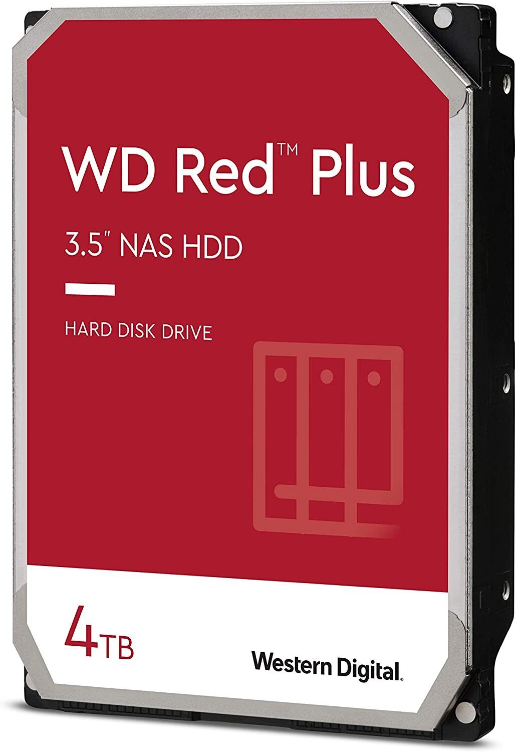 Western Digital Red Plus (5400RPM, 3.5", SATA III, 128MB Cache) 4TB Internal...