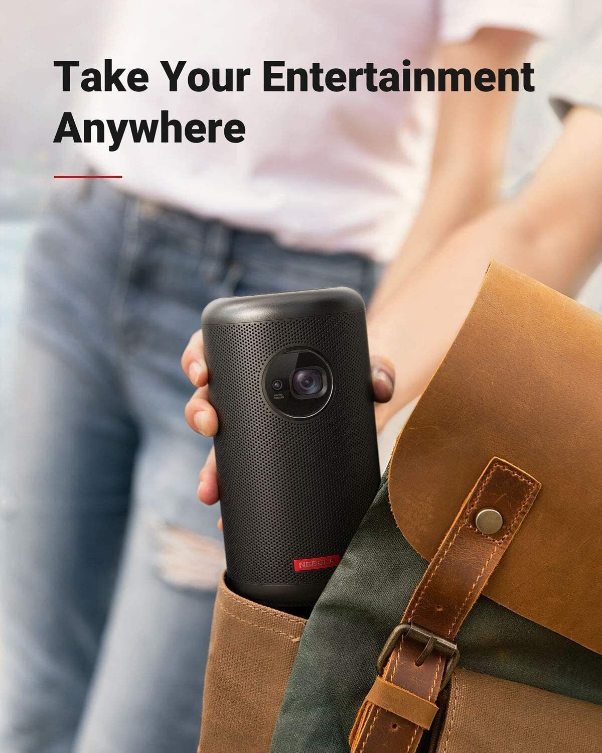 Anker NEBULA Capsule Max Pint-Sized Wi-Fi Mini Portable Projector with Speaker