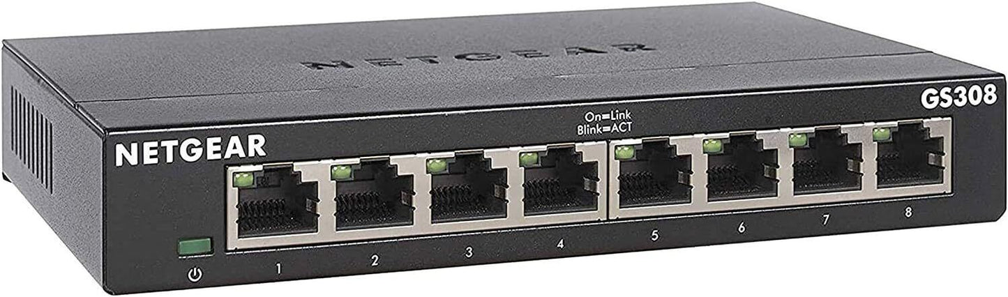 NETGEAR GS308300UKS 8 Ports Rack-Mountable Standalone Gigabit Ethernet Switch