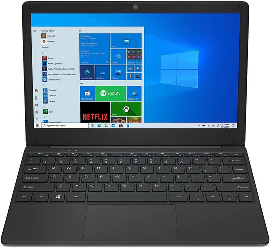 GeoBook 2E 12.5-inch Laptop Windows 10 Intel Celeron 4GB RAM AC Wi-Fi 64GB eMMC