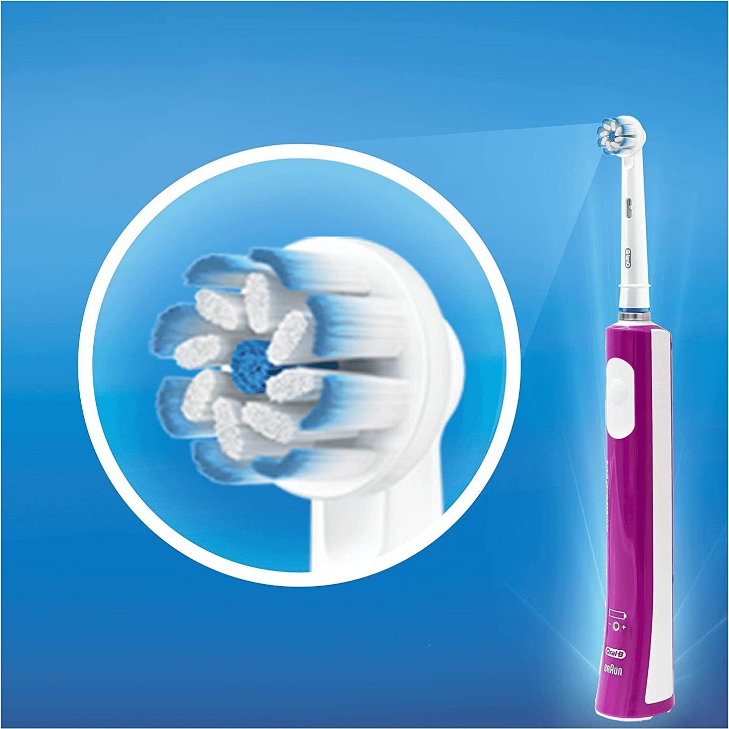 Oral-B Kids Junior Purple Electric Toothbrush for Age 6+ - Purple