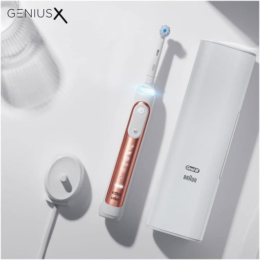 Oral-B Genius X with Artificial Intelligence Rose Gold Electric Toothbrush