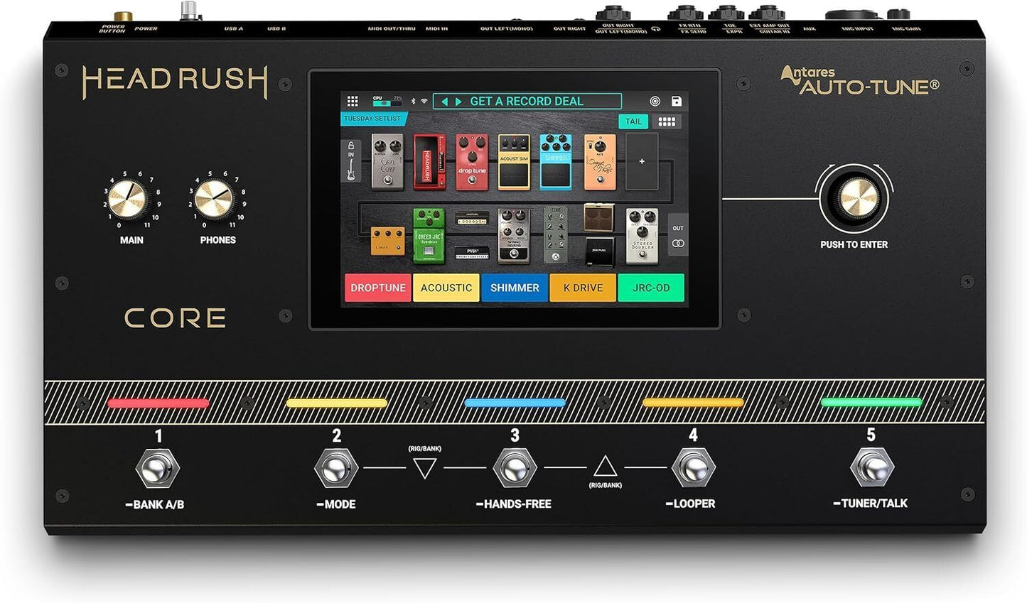 HeadRush Core - Guitar and Vocal Multi Core Effects Amp Wi-Fi, Touchscreen, Blu