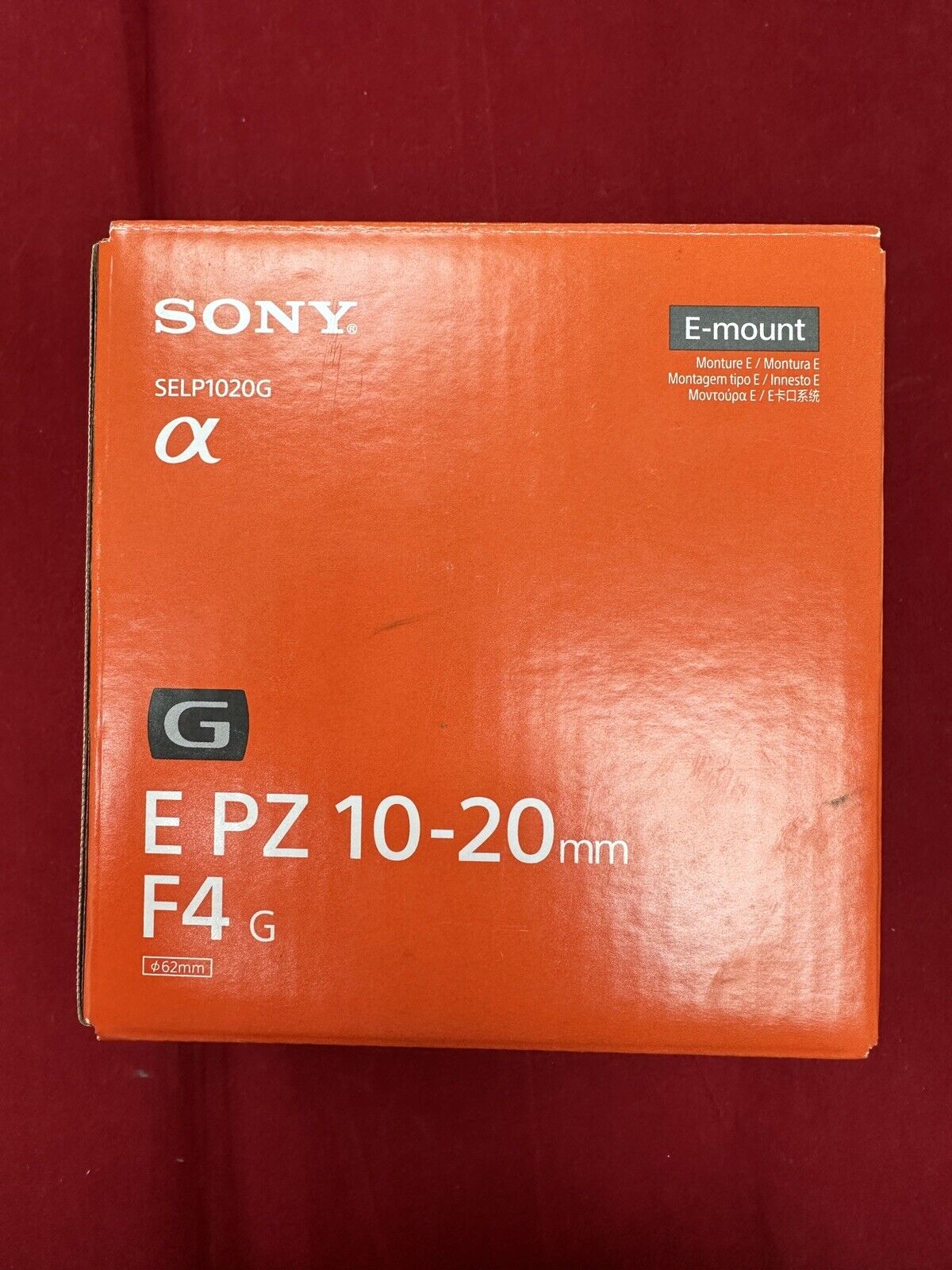 Sony E PZ 10-20 mm F4 G | APS-C Powerzoom Lens (SELP1020G)