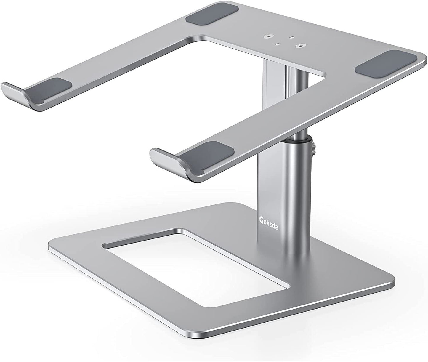 GOKEDA Lap Desk Laptop Stand for Desk, Aluminum Portable Ventilated 11-17"