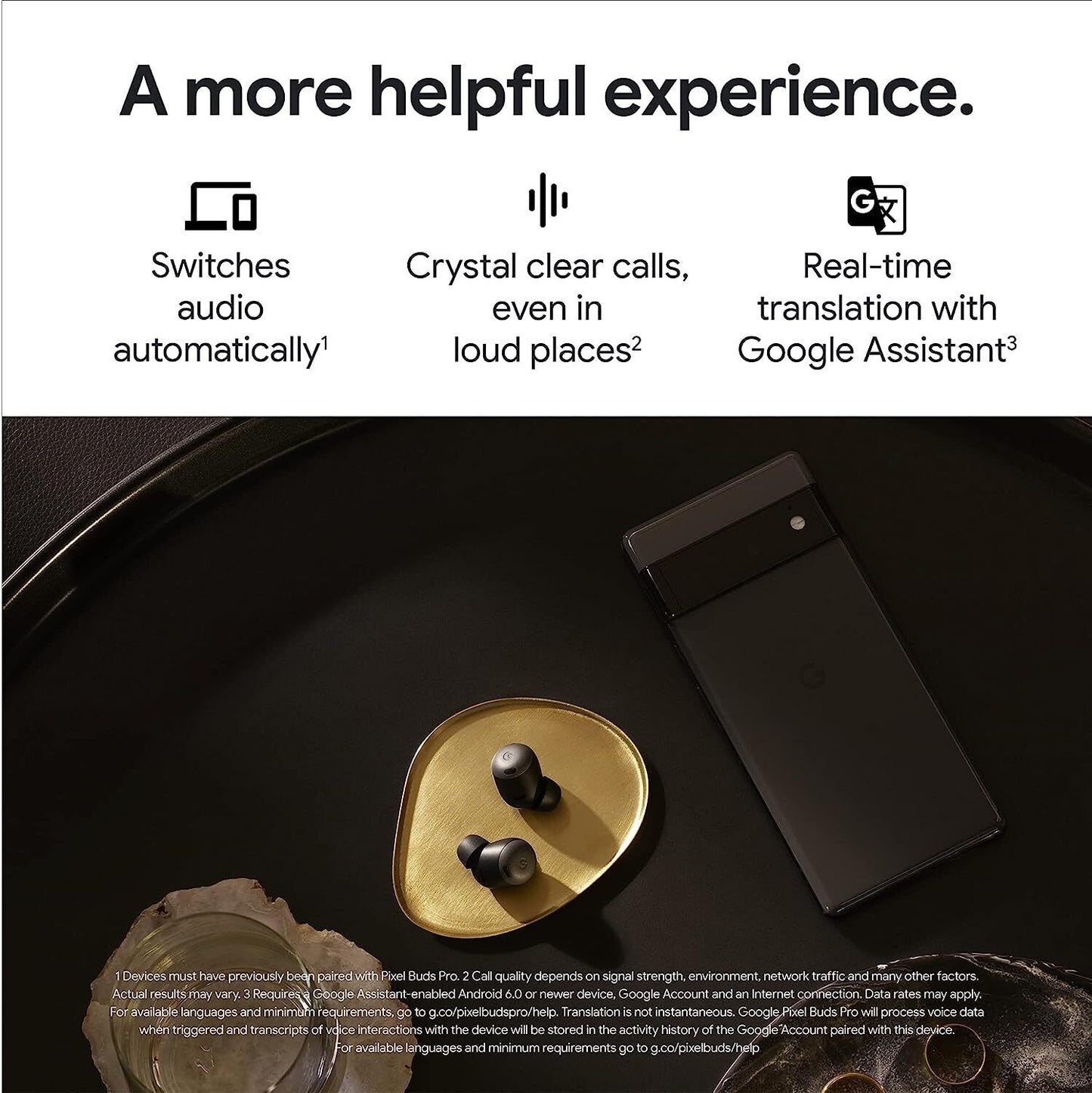 Google Pixel Buds Pro – Wireless Earbuds – Bluetooth Headphones – Fog