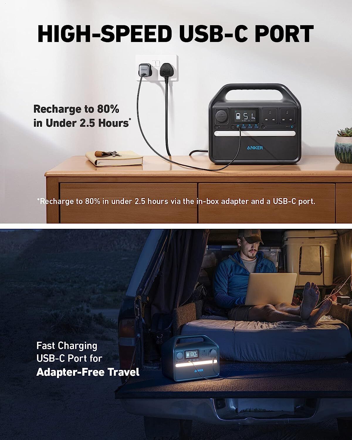 ANKER PowerHouse 535 512 Wh Portable Power Station