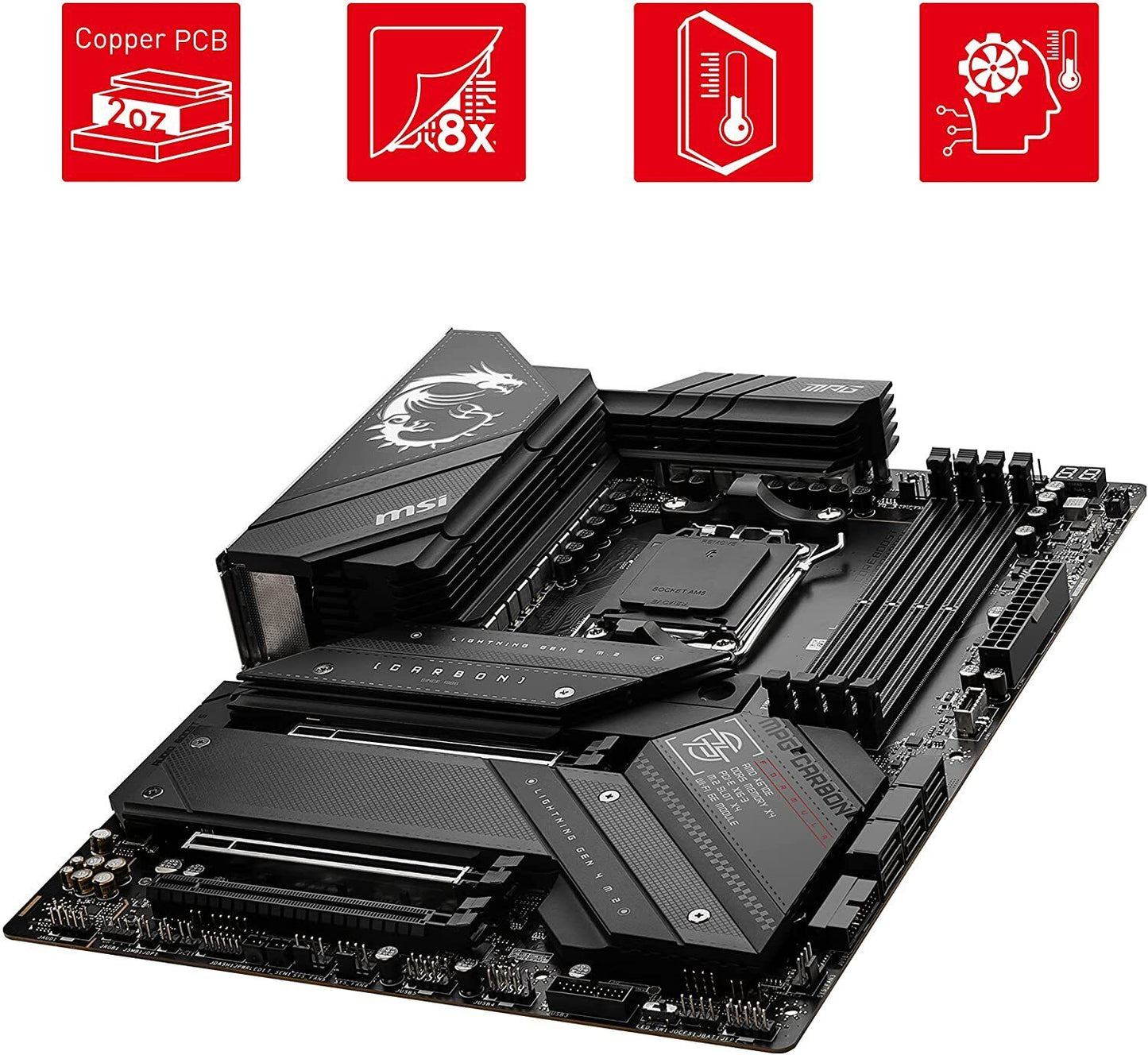 MSI MPG X670E CARBON WIFI Motherboard, ATX