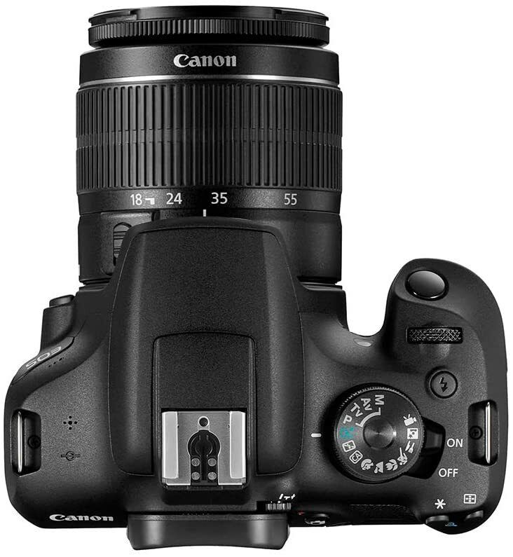 Canon EOS 2000D DSLR Camera and EF-S 18-55 mm f/3.5-5.6 IS II Lens, Black