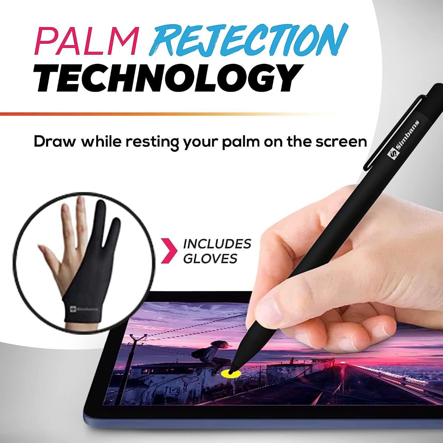 Simbans PicassoTab XL [4 Bonus Items] 11.6 Inch Portable Drawing Tablet with...