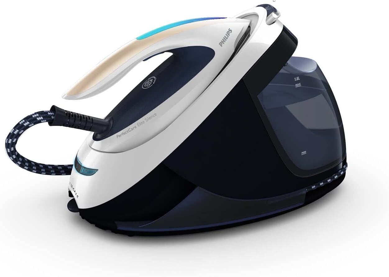 Philips GC9630/20 Perfect Care Elite Steam Generator Iron - Navy & White