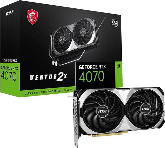 MSI Nvidia GeForce RTX 4070 12GB VENTUS 2X OC Graphics Card